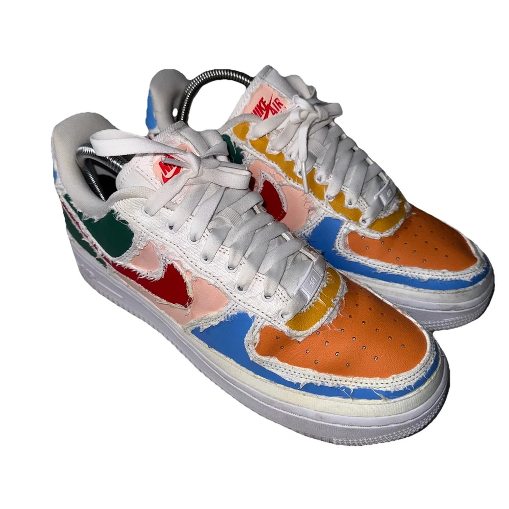 Nike Air Force 1 LX Tear Away White Low Top Womens Sneaker Size 10 CJ1650-101 - Picture 1 of 11